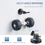 JJC Metal Magnetic Camera Mount with Ball Head, 1/4"-20 Screw & Cold Shoe, for DJI Osmo Nano Action 6 5 Pro 4 3 Pocket 3 for Gopro Hero 13 12 11 10, for Insta360 X5 X4 X3 Ace Pro 2, Digital Camera