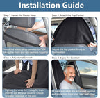 Towel Car Seat Covers - Super Absorbent Front Seat Protectors for Gym, Pets & Travel | Quick-Dry Towel Fabric | Universal Non