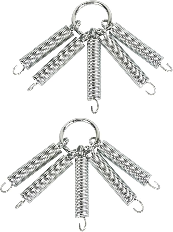Tractor Tire Chains 20x8-8 for Lawn Tractors, Garden Tractors, and Snow Blowers with Spring-Loaded Tensioner, Fits 49cc 66cc 