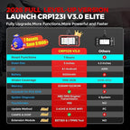LAUNCH OBD2 Scanner CRP123I V3.0 Elite, 2026 Lifetime Free WiFi Update Scan Tool, FCA SGW, CANFD&DoIP, SAS/Throttle/Brake/BMS