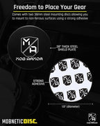 Mob Armor Magnetic Phone Mount Plates - Strong Adhesive Steel Discs for MobNetic Maxx & Mob Magnetic Car Mounts, Compatible with Phone Magnet Plates, Vehicle Accessory - Black (4 Pack)