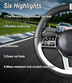 Custom fit for Maserati Car Steering Wheel Cover, Nappa Leather Non-Slip Steering Wheel Cover, Designed for Maserati Interior Accessories (Beige)