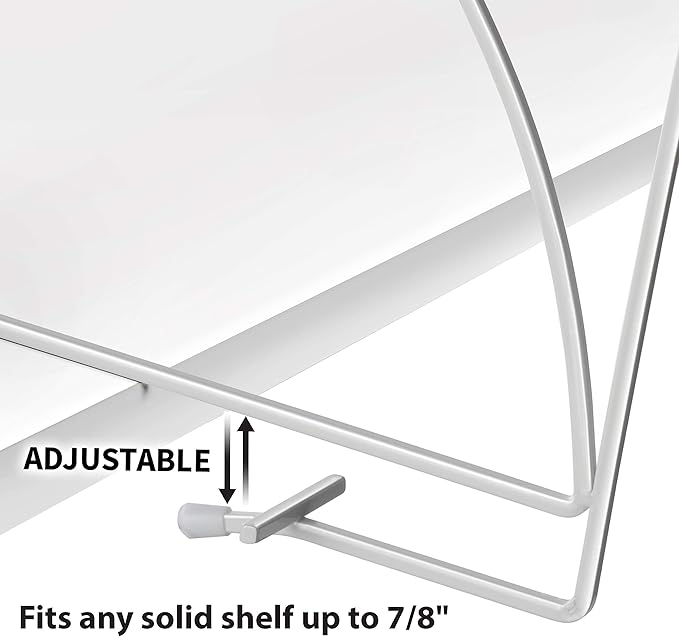 LYNK Professional® Home™ Tall White Shelf Dividers - Linen Closet Organizers and Storage - Linen Storage - Closet Organizatio