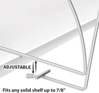 LYNK Professional® Home™ Tall White Shelf Dividers - Linen Closet Organizers and Storage - Linen Storage - Closet Organizatio