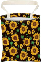 Car Trash Can, Cute Car Trash Bag, Hanging Car Organizer and Storage Bag, Trash Bin for Car Accessories, Vehicle, Travelling, Camping Cute Sunflower