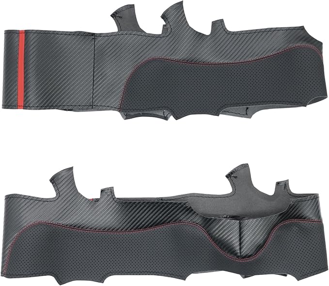 MEWANT Hand Sewn 3D Style Steering Wheel Cover Wrap for Chevrolet Camaro 2017-2022 Steering Wheel Accessories for Chevrolet Camaro 2017-2022