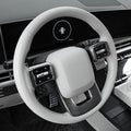 YOUTOOCAR Steering Wheel Cover Trim Compatible with Hyundai Santa Fe 2024-2026 Hyundai Palisade 2026 Hyundai IONIQ 9 Accessories (Carbon Fiber Pattern)