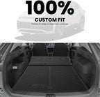 LASFIT Cargo Mat & Seatback Mat for Volkswagen Tiguan 2025-2026, Custom Fit All-Weather TPE Rubber Backrest & Trunk Mats for VW Tiguan Accessories, Waterproof, Easy to Clean, Black