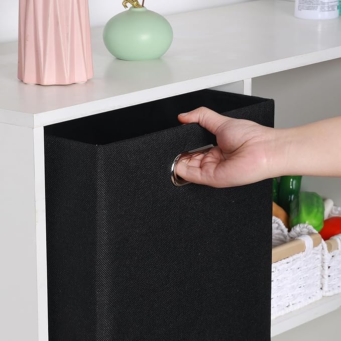Posprica 3X Thicker Collapsible Storage Bins,13×15x13 Foldable Storage Cube Boxes Fabric Drawer for Closet Shelf Cabinet Book