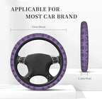 Haunted The Mansion Steering Wheel Cover Cute Universal 15 Inch Car Accessories Protector for Women Fit Auto SUV Sedan Vans T