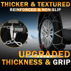 Heavy Duty AutoFixing Snow Chains Tire Chains for Light Truck, SUV & Pickup, Self-Tightening Design for Easy Installation, Ti
