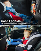 GDZN Car Headrest Tablet Mount, [Highly Elastic Band] 360°Adjustable iPad Holder for Car Back Seat, Vehicle Kids Travel Tablet Holder for iPad Pro, Galaxy Tab, iPhone, Fire, 4-13" Device
