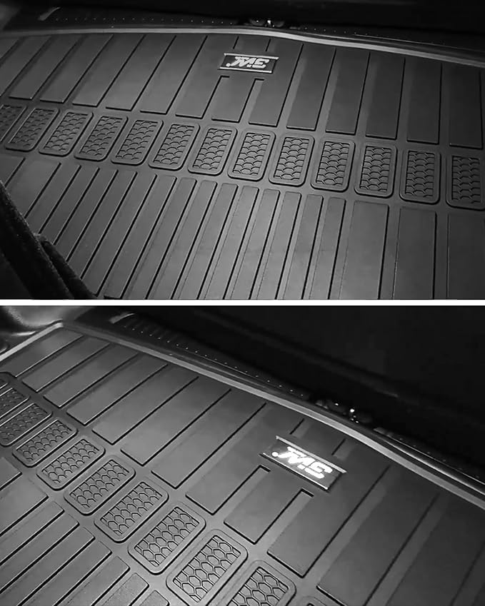 3W Floor Mats & Cargo Liner Fit for Jeep Grand Wagoneer 2022-2025 7 seat (Not Fit for L or 8 seat), TPE Custom Fit Wagoneer Floor Liner for 1-3 Rows and Trunk Mats Full Set Car Accessories