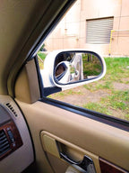 Blind Spot Mirror, Ampper 3-3/4" Round HD Glass Convex Aluminum Frame Wide Angle Rear View Mirror For Large Vehicles, Car Suv Truck(Pack Of 2)