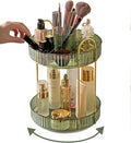 Asayuee 360 Rotating Makeup Organizer,2 Tier Large Capacity Make Up Organizers and Storage,Skincare Perfume Vanity Organizers