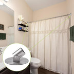4pcs Shower Curtain Rod Bracket, 26mm Inner Diameter Titanium Steel Curtain Rod Holders Shower Curtain Rod Single Swivel Flan