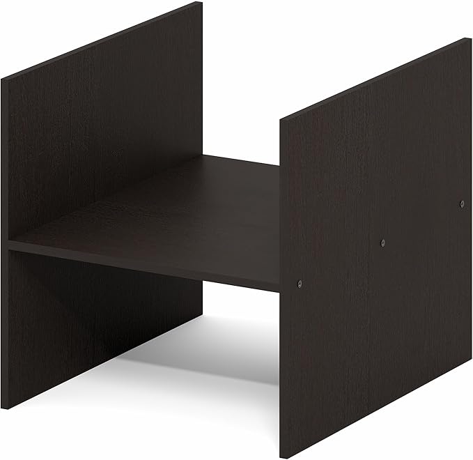 Furinno Cubicle Cube Insert, H-Shelf Cube Organizer, 2-Tier Shelf Accessory, Fits into Furinno Triple Thick Cubes, IKEA Kalla