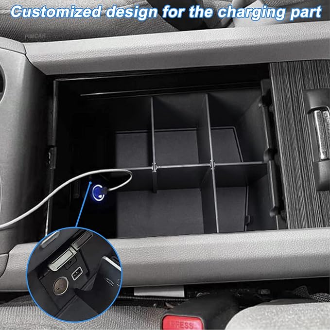 PIMCAR Compatible with Honda Pilot 2016-2022/Honda Ridgeline 2017-2023/Honda Passport 2019-2023 Center Console Organizer