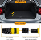 2 PCS 25.5" Car Snow Brush and Detachable Ice Scraper, Snow Shovel for Car Window, with Foam Grip and 45° angle Brush Head, Snow Shovel for Car Window, Winter Accessories for Cars, Trucks, SUVs