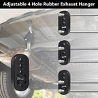 Exhaust Rubber Hanger, rubber muffler hangers. Rubber Insulator Bushing Mount, rubber exhaust mounts with 4 Holes 0.47 Inch, 