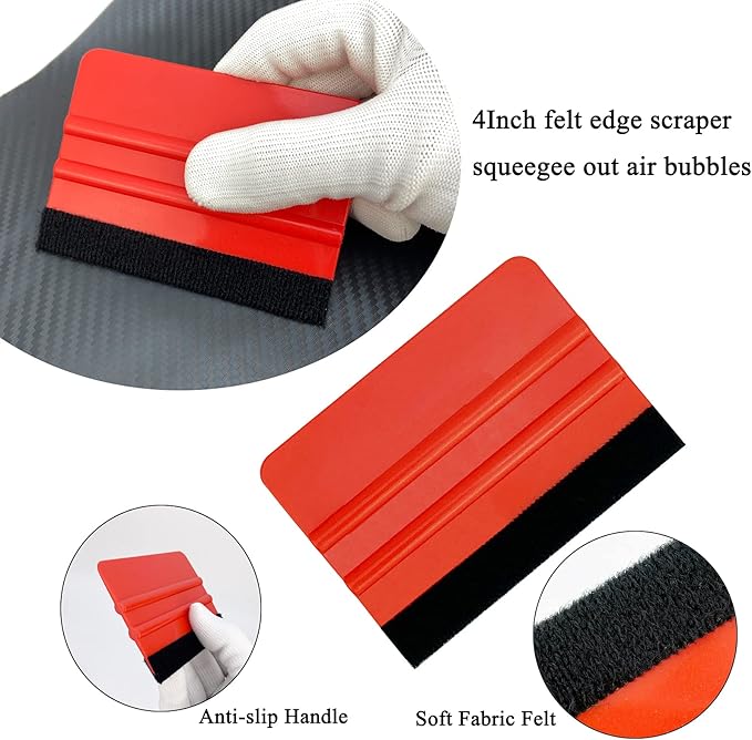 CARTINTS Car Paint Protection Vinyl Film Tool Kit, Window Tint Tools Includes Heat Gun, Squeegee, Scraper, Utility Knife, Edge Trimming Tool, Glass Wiper