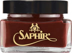 Saphir Medaille d'Or Pommadier Cream 75ml – Natural Cream Leather Shoe Polish, Leather Conditioner for Boots, Handbags
