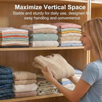 SortNStore Shelf Dividers for Closet Organization: 10" Tall x 16" Deep, Deeper Adhesive Separators Features Acrylic Material 