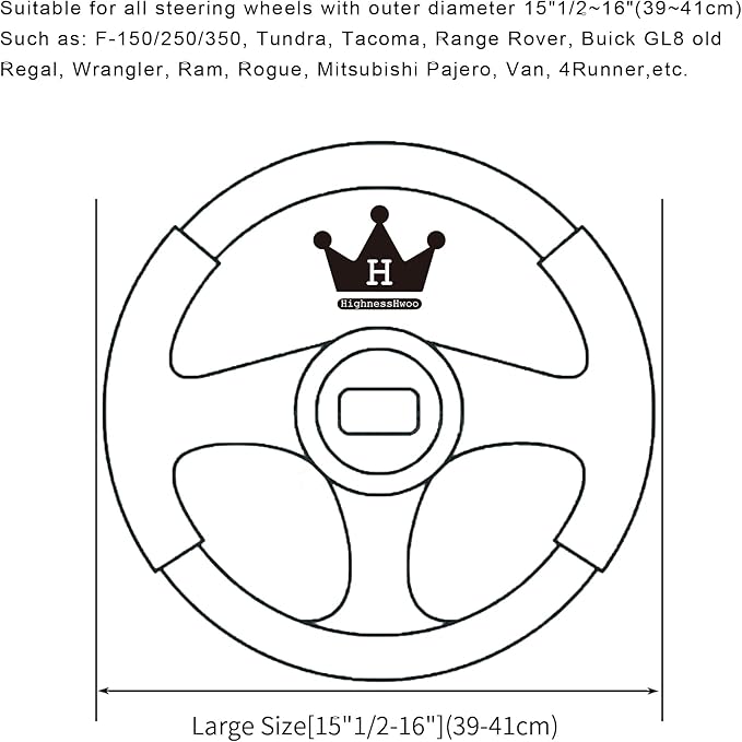 HighnessHwoo Car Steering Wheel Covers for Women Girl Padded Carbon Fiber PU Leather Cute Cartoon Auto Interior Accessories f