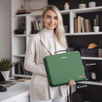 Fireproof Document Box, Expanding File Organizer with 13 Pockets, Portable Fireproof File Box Hard-Shell Document Organizer S