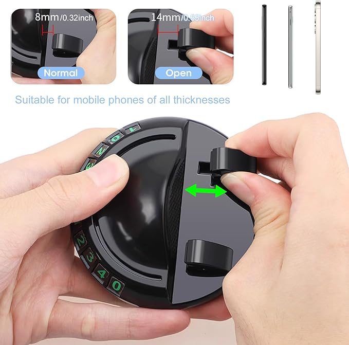 Multifunction Car Anti-Slip Mat Exclusive Phone Holder, Rotatable Car Phone Holder Dashboard Pad with Temporary Parking Numbe