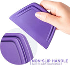 FOSHIO 2-Pack Purple PPF Squeegees, TPU Squeegee for Vinyl Car Window Tint Tools with Angled Blade for Bubble-Free Application, Paint Protection Film, Vinyl Wrap, Wallpaper Installation