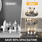 360° Rotating Makeup Organizer, Large-Capacity Skincare Make Up Storage 3 Tier Perfume Organizers Cosmetic Dresser Organizer 