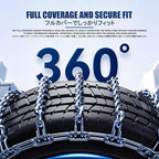 Snow Chains，Tire Chains For Suv，Automatic Locking Mechanism, Easy And Convenient Installation, Reusable, Suitable For Sedans,