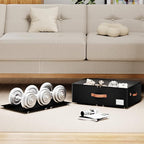Underbed Storage With Wheels,Large Capacity 10 inches Height Storage Bins,Rolling Underbed Shoe Storage Containers,Underbed S