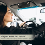 Sunglass Holder for Car Visor, Car Sunglasses Holder Eyeglasses Holder for Visor Accessories