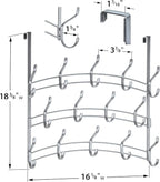 LYNK PROFESSIONAL® HOME™ Over the Door Hooks - 28 Hook – Over the Door Coat Rack Over the Door Hanger - Hanging Towels or Clo