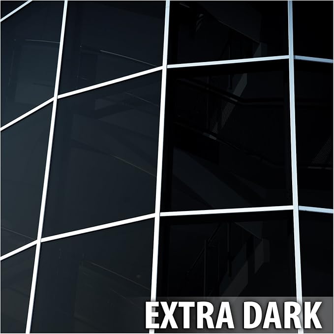 BDF NA05 Window Film Daytime Privacy and Sun Control Natural Black 5 (Very Dark) - Custom
