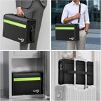 DocSafe 5200°F Large Fireproof＆Wate-Resistant Document Bag with Multiple Pockets,(17”x12.5”x7.2”) File Storage Organizer Impo
