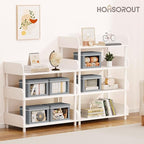 Homsorout Storage Bins with Lids - Small Fabric Organizers with Window, Collapsible Storage Bins for Clothes, Decorative Clos