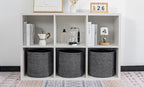 voten Storage Cubes Baskets Bins Organizer 11x11x11'' Fit 12x12''Cube Storage Organizer Bookcases Shelves,Roomy Cute Durable 