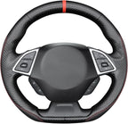 MEWANT Hand Sewn 3D Style Steering Wheel Cover Wrap for Chevrolet Camaro 2017-2022 Steering Wheel Accessories for Chevrolet Camaro 2017-2022