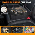 Back Seat Cup Holder for Car, Truck Bed Organizer, Car Truck Boat Organizer, Couch Cup Holder Expander Tray Holds Fit for Coffee Drink Food Snacks Remote with Side Pockets