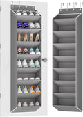 KYEVIS Over The Door Shoe Organizer Storage Fit 16-24 Pairs Hanging Shoe Rack Organiser for Closet Door, Deep Pocket Shoe Hol