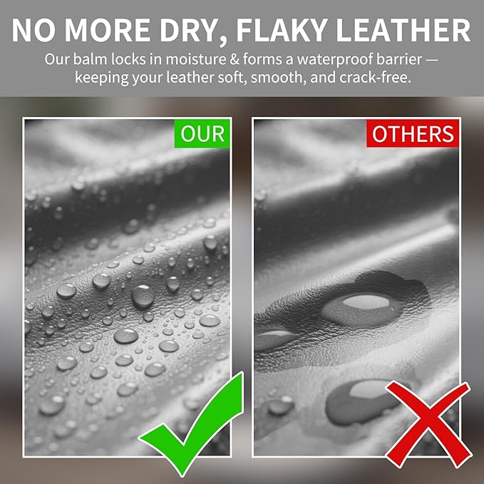 Leather Recoloring Balm with 100ml Mink Oil, Gray Leather Repair Kit and Scratch Remover for Furniture, Car Seats, Sofas, Dye