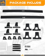 Snailfly Aluminum Roof Rack Cross Bars with Lock Fit for Honda CRV CR-V 2017-2022, 330lbs Crossbars Anti-Wobble & Wind Noise Reduction Heavy Duty Cargo Carrier Accessories