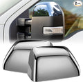 ACLONG Chrome Tow Mirror Cover Caps Left & Right Rearview Side Mirror Covers Compatible with Ford F250 F350 F450 Super Duty 2017-2024 Replaces HC3Z-17D743-AA-1 Pair