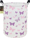HUNRUNG Laundry Hamper,Large Canvas Fabric Lightweight Storage Basket Toy Organizer Dirty Clothes Collapsible Waterproof for 