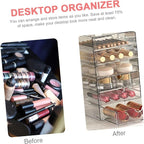 Makeup Organizer Box Desktop Jewelry Holder Acrylic Storage Cosmetics Display Compact Stylish