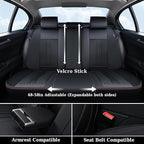 Coverado Car Seat Covers Full Set, 5 Seats Leather Seat Covers for Cars, Waterproof Front and Rear Car Seat Protectors Cushio