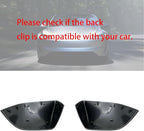 Compatible with Tesla Model 3 Side Mirror Cover Replacement 2017 2018 2019 2020 2021 2022 2023 2024, Left & Right Side Rearview Mirror Cover Cap for Model 3 Accessories(Silver) 2pcs